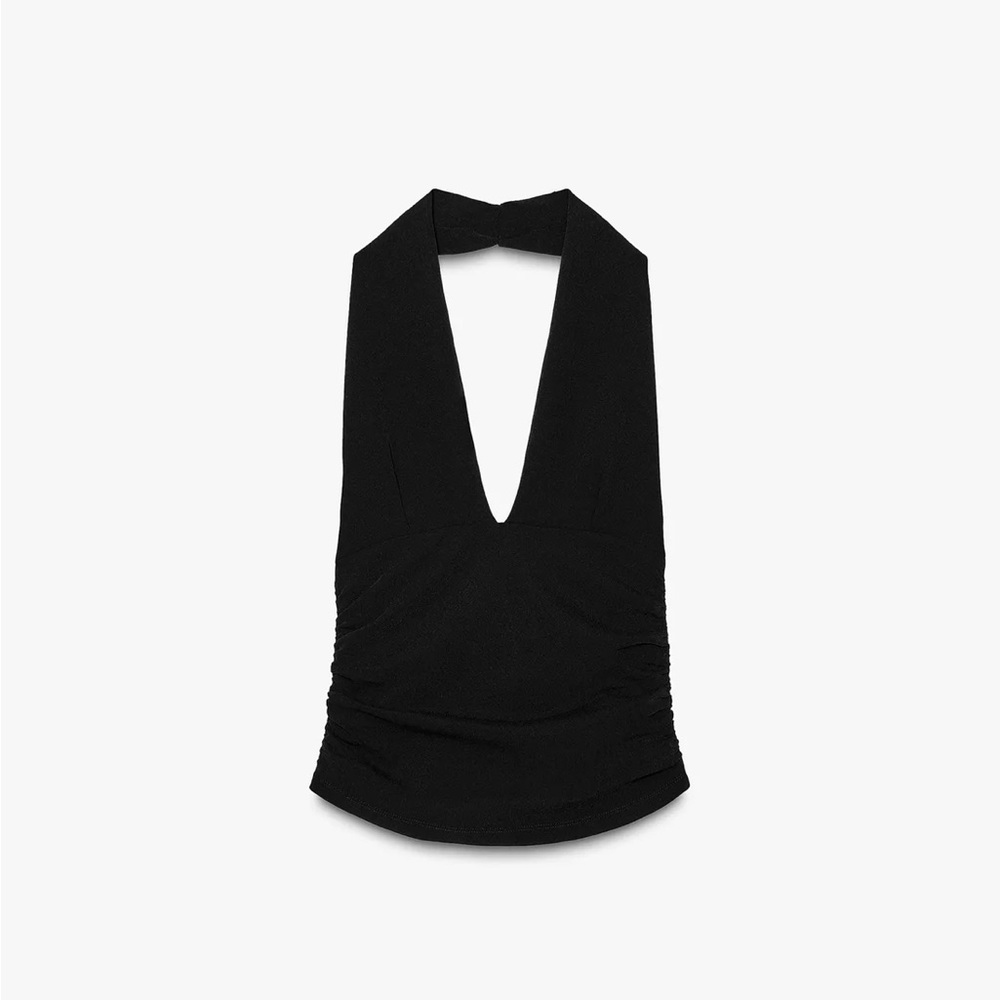 Zara Black Halter Top